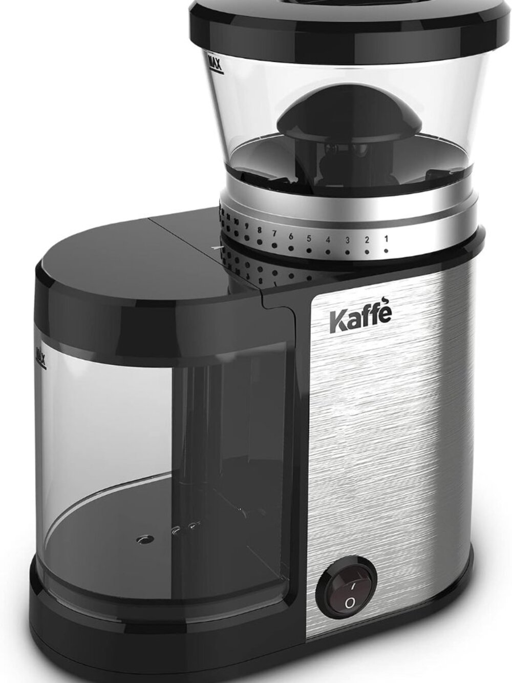 Kaffe Electric Burr Coffee Grinder Stainless Steel 20 Settings for Coffee, Spice